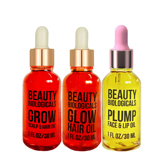 Scalp, Hair, Face & Lips Oil Set